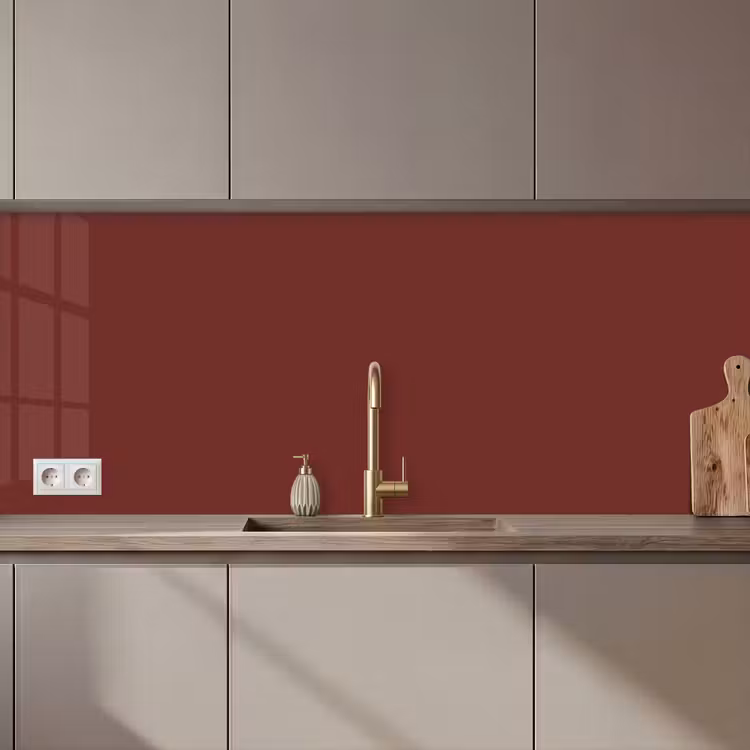 Keuken achterwand - Valentine - Velvet - Rood — 1