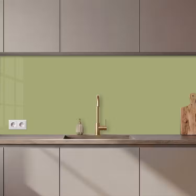 Keuken achterwand - Whispering - Sage - Groen — 1