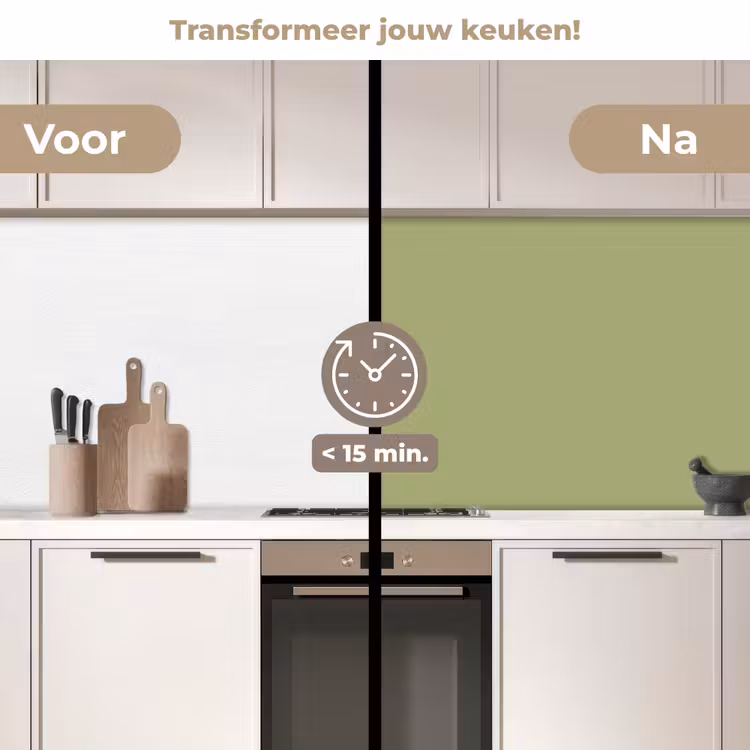 Keuken achterwand - Whispering - Sage - Groen — 3