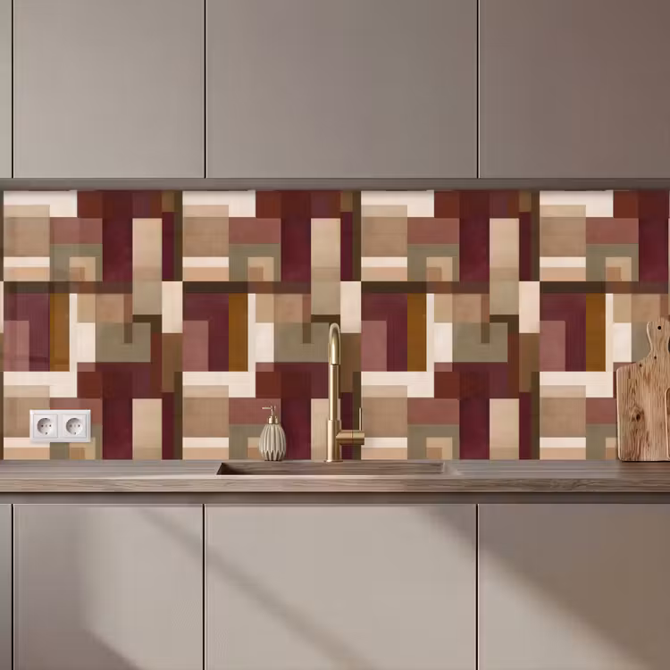 Keuken achterwand - Modern - Geometrie - Kleurrijk — 1
