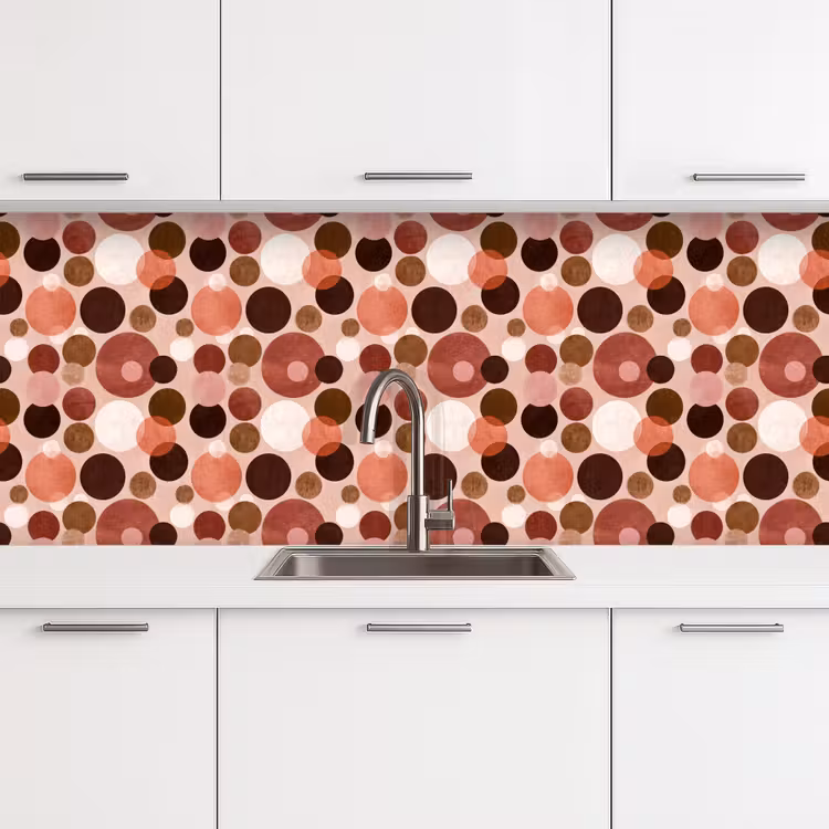 Keuken achterwand - Cirkels - Modern - Kleurrijk — 4