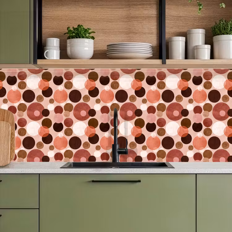 Keuken achterwand - Cirkels - Modern - Kleurrijk — 8