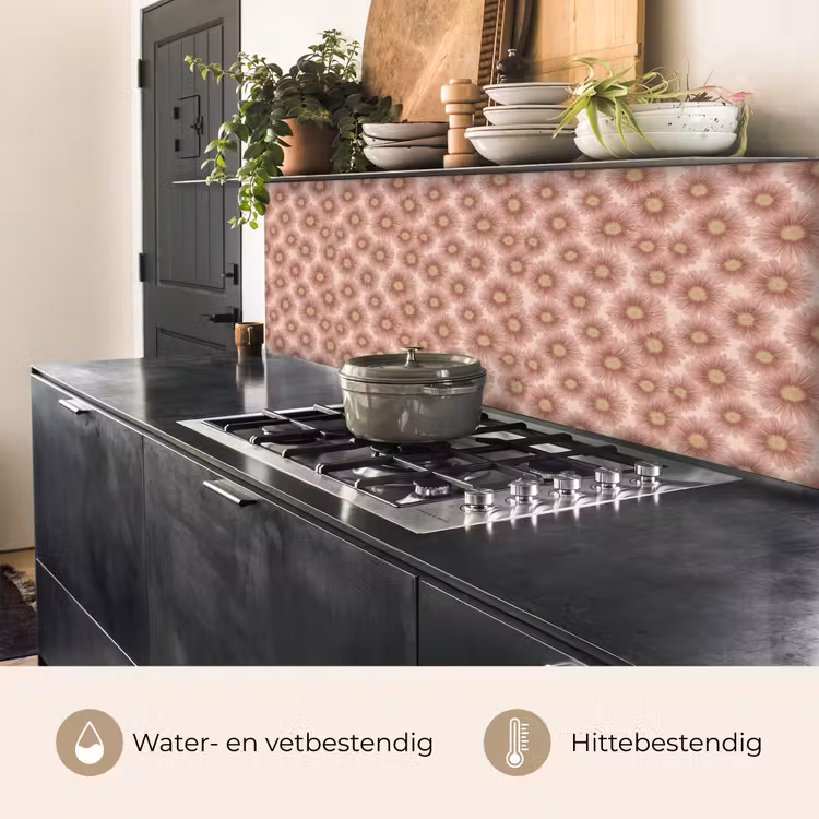 Keuken achterwand - Gerbera - Bloemen - Roze — 5