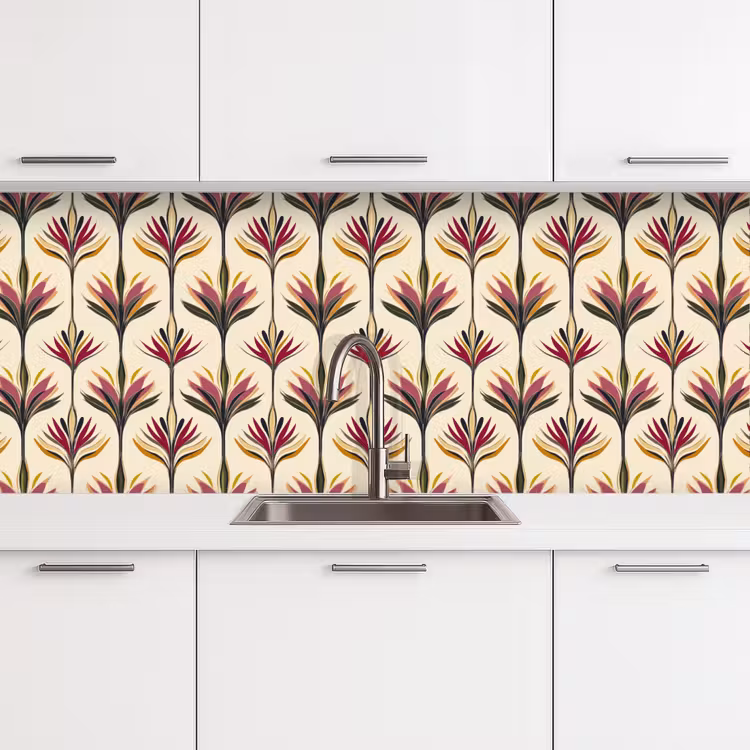 Keuken achterwand - Waaier - Motief - Kleurrijk — 4