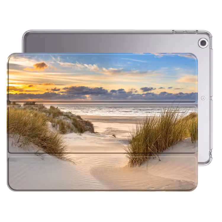 iPad hoes - Strand - Duin - Gras - Zonsondergang - Zee — 1