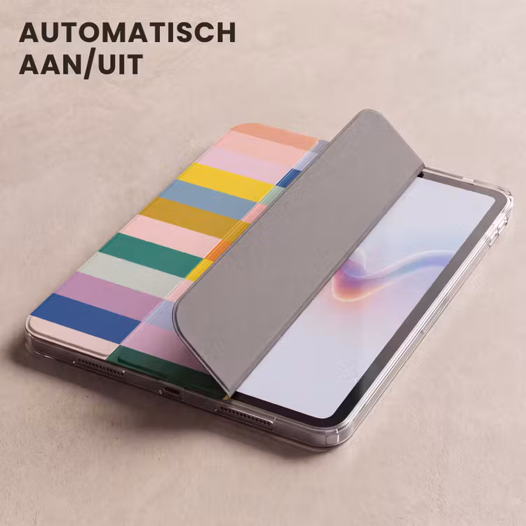 iPad hoes - Stroken - Blauw - Patroon - Abstract — 4