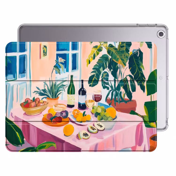 iPad hoes - Tafel - Wijn - Fruit — 1