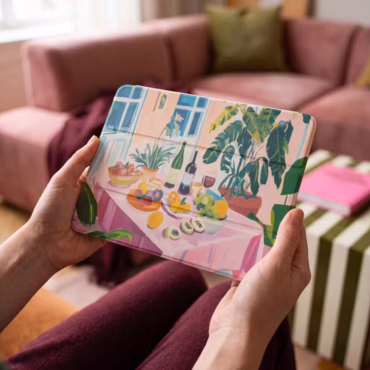 iPad hoes - Tafel - Wijn - Fruit — 3