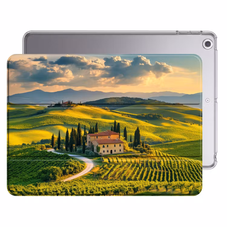 iPad hoes - Toscane - Landschap - Wijngaarden — 1