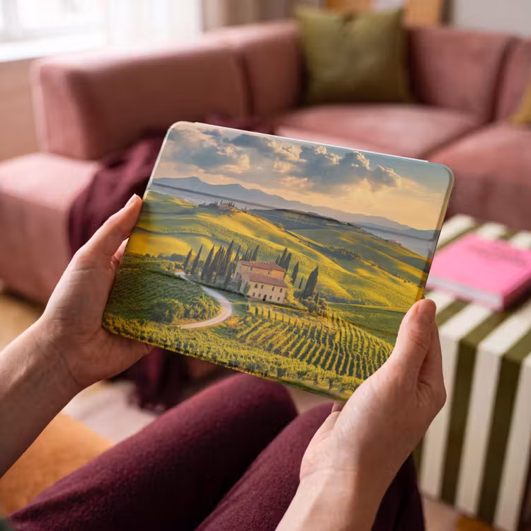 iPad hoes - Toscane - Landschap - Wijngaarden — 3
