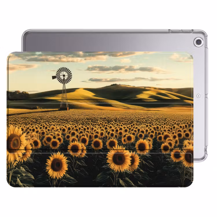iPad hoes - Zonnebloem - Veld - Windmolen — 1