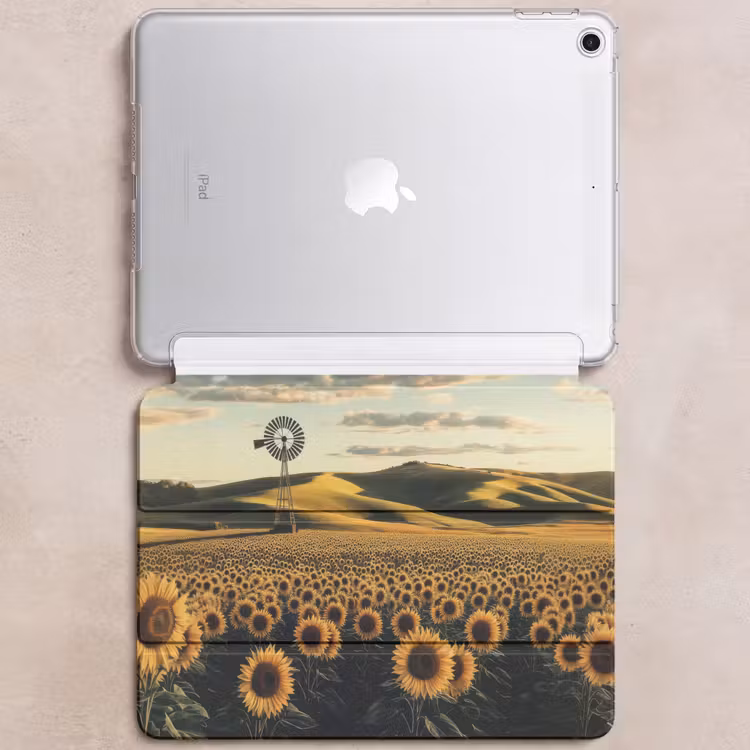 iPad hoes - Zonnebloem - Veld - Windmolen — 6