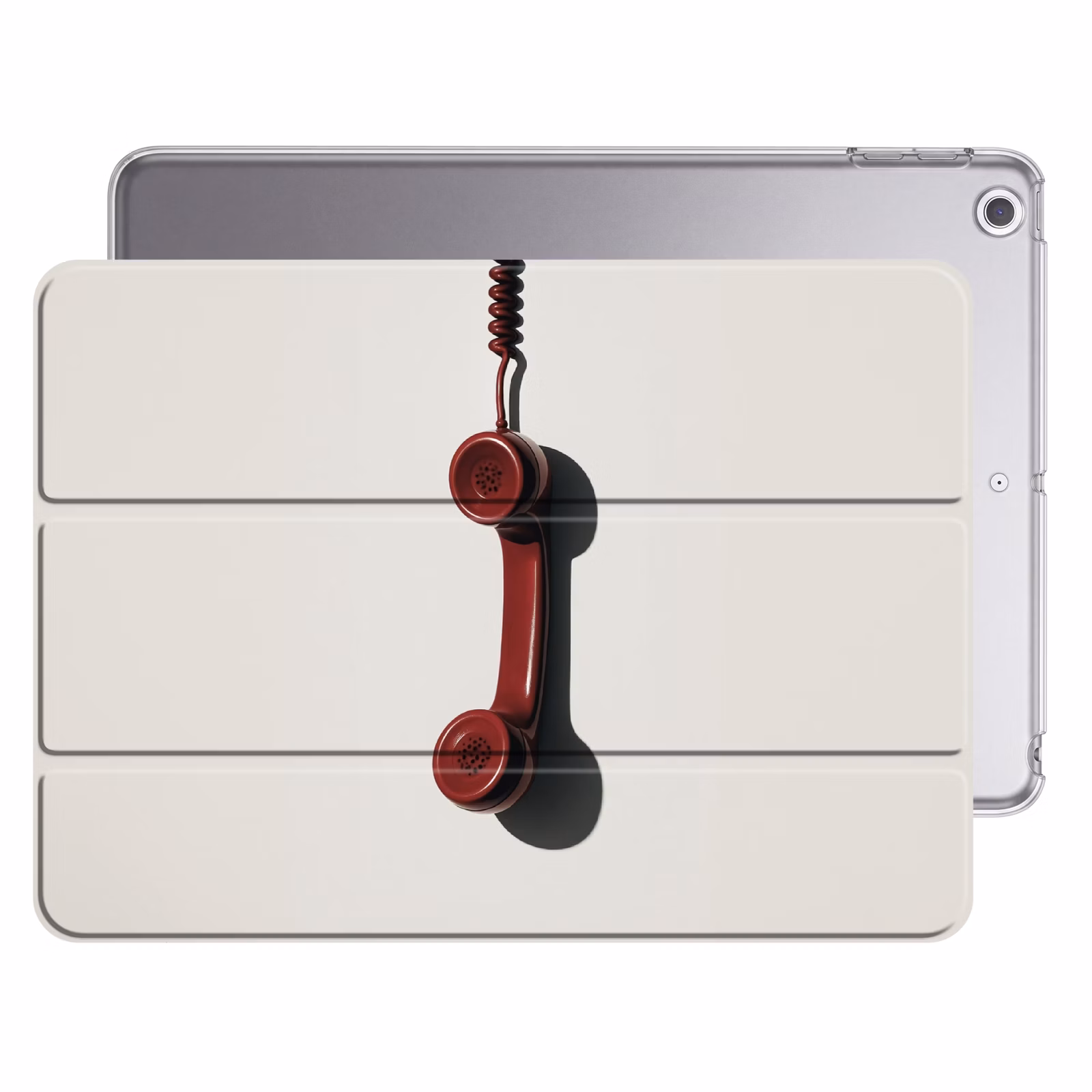 iPad hoes - Telefoon - Koord - Rood - Minimalistisch — 1
