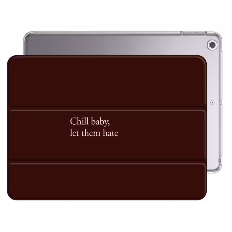 iPad hoes - Tekst - Rood - Minimalistisch — 1