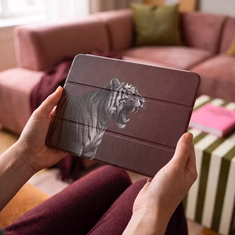 iPad hoes - Tijger - Brult - Bordeaux — 3