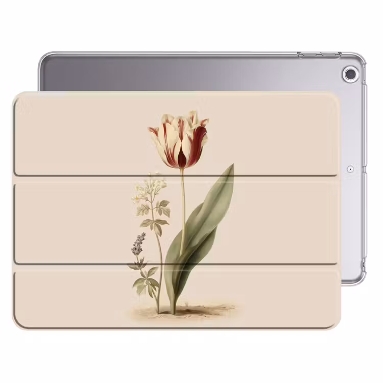 iPad hoes - Tulp - Minimalistisch - Beige — 1