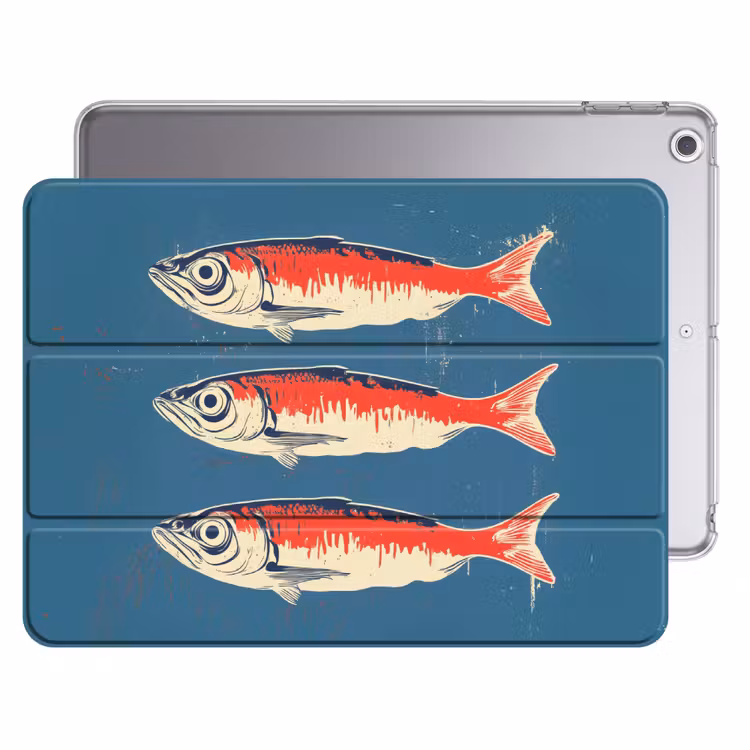 iPad hoes - Vissen - Rood - Blauw — 1