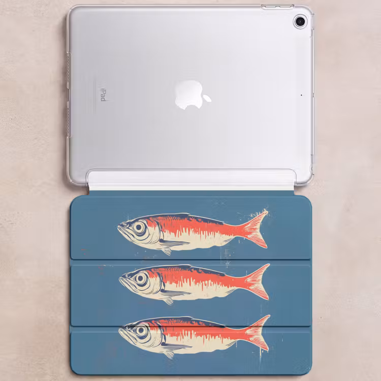 iPad hoes - Vissen - Rood - Blauw — 6