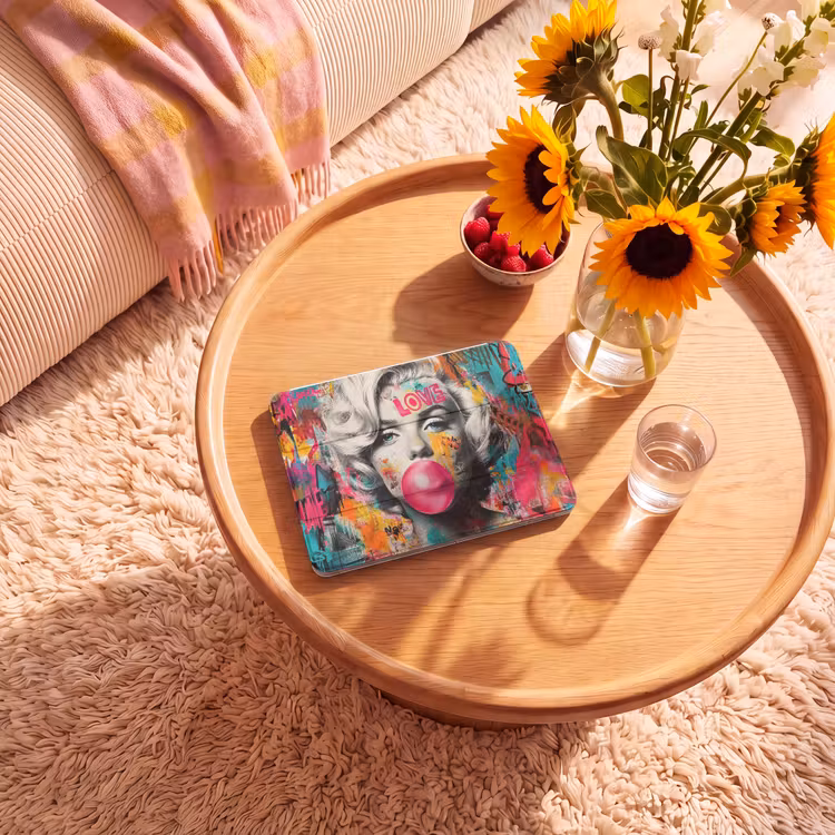 iPad hoes - Vrouw - Kauwgom - Graffiti - Neonkleuren — 2