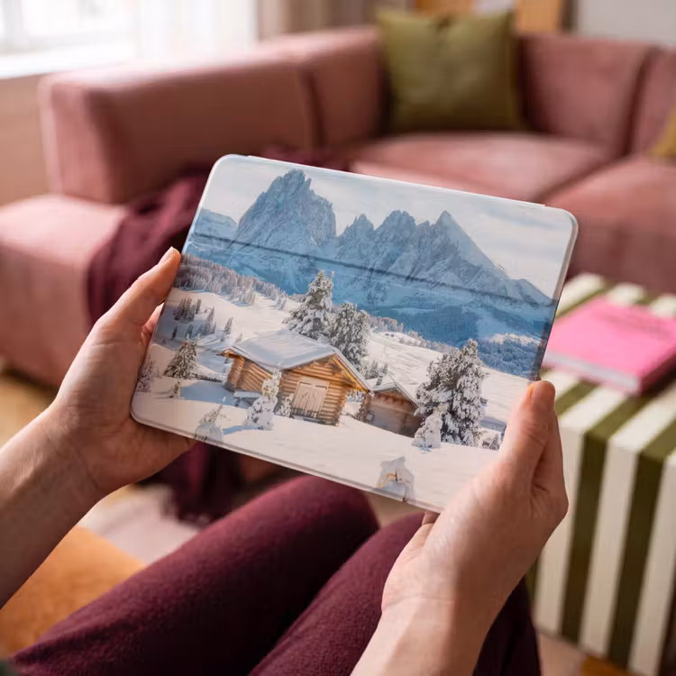 iPad hoes - Winter - Huisje - Bergen - Uitzicht - Sneeuw — 3