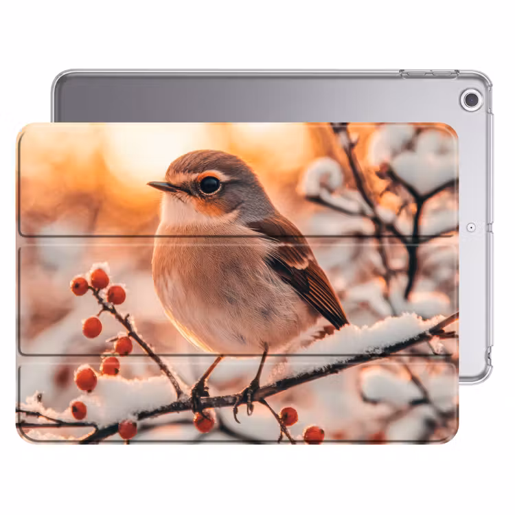 iPad hoes - Vogel - Tak - Winter - Dieren - Sneeuw — 1