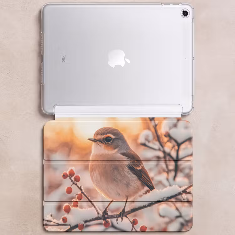 iPad hoes - Vogel - Tak - Winter - Dieren - Sneeuw — 6