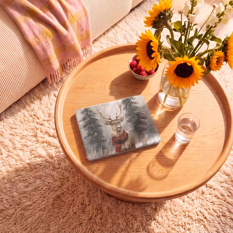 iPad hoes - Winter - Bos - Rendier - Donker — 2