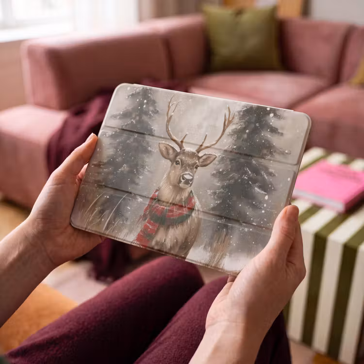 iPad hoes - Winter - Bos - Rendier - Donker — 3
