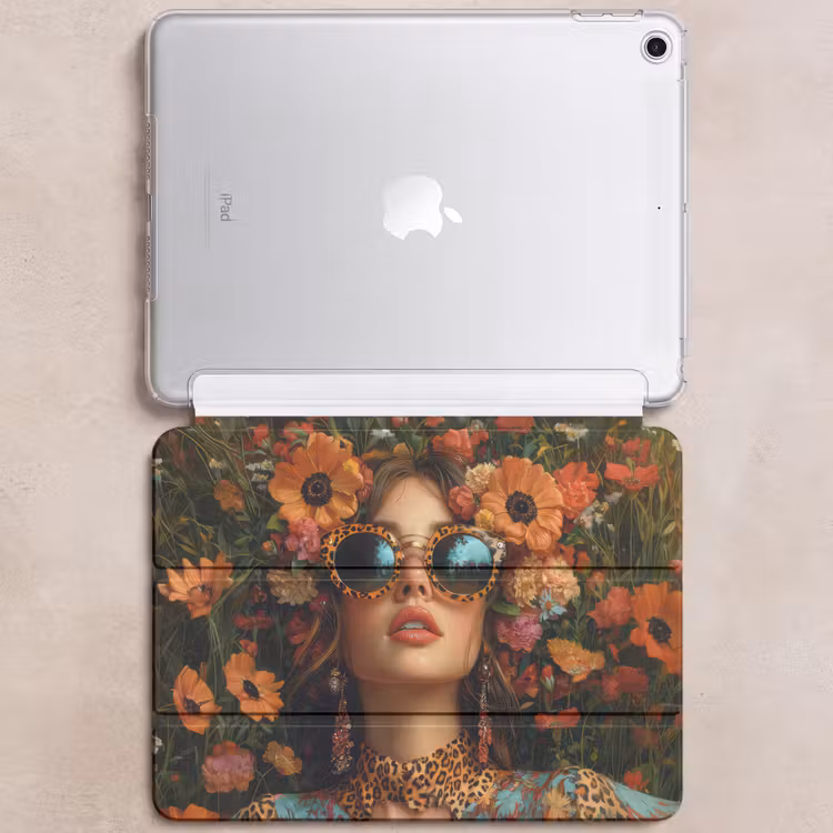 iPad hoes - Vrouwen - Bloemen - Modern - Bril - Abstract — 6