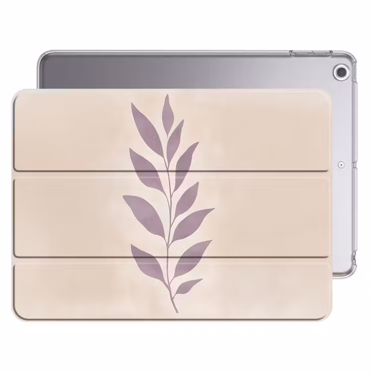 iPad hoes - Tak - Bladeren - Minimalistisch - Beige — 1