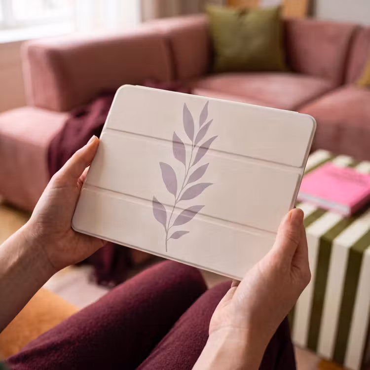 iPad hoes - Tak - Bladeren - Minimalistisch - Beige — 3