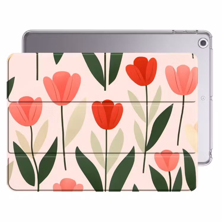 iPad hoes - Tulpen - Modern - Roze — 1