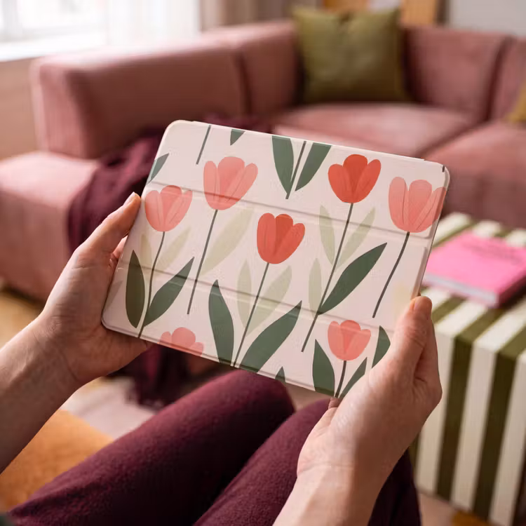 iPad hoes - Tulpen - Modern - Roze — 3
