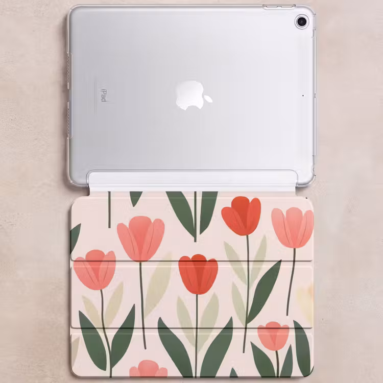 iPad hoes - Tulpen - Modern - Roze — 6