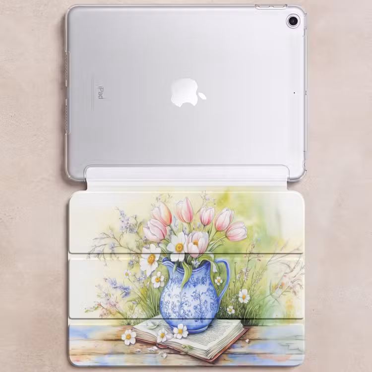 iPad hoes - Vaas - Delftsblauw - Madeliefjes — 6