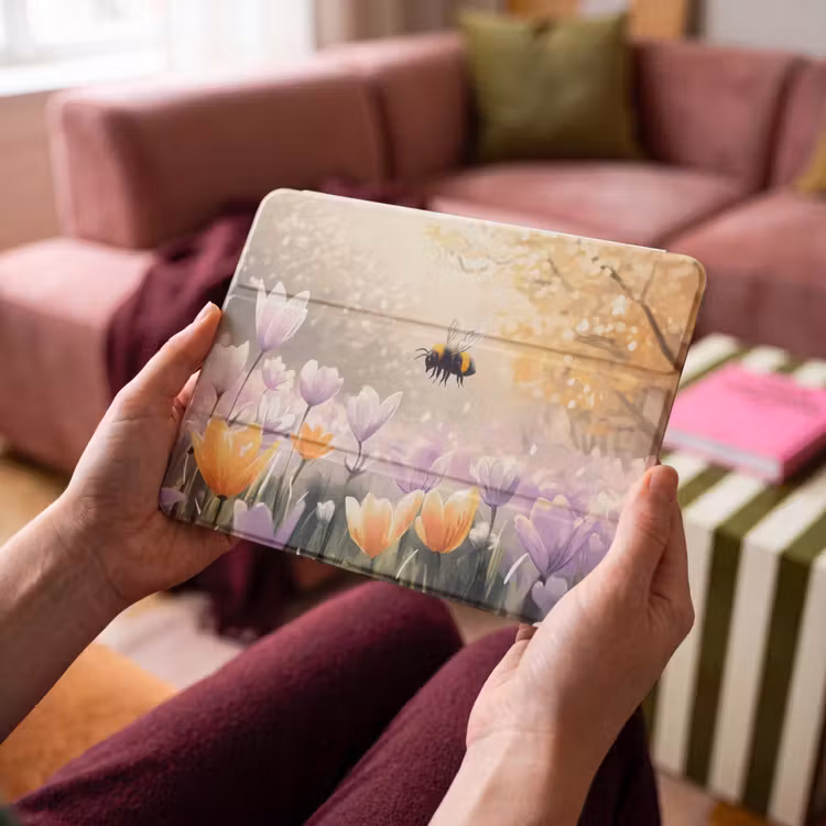 iPad hoes - Viooltjes - bij - Zonlicht — 3