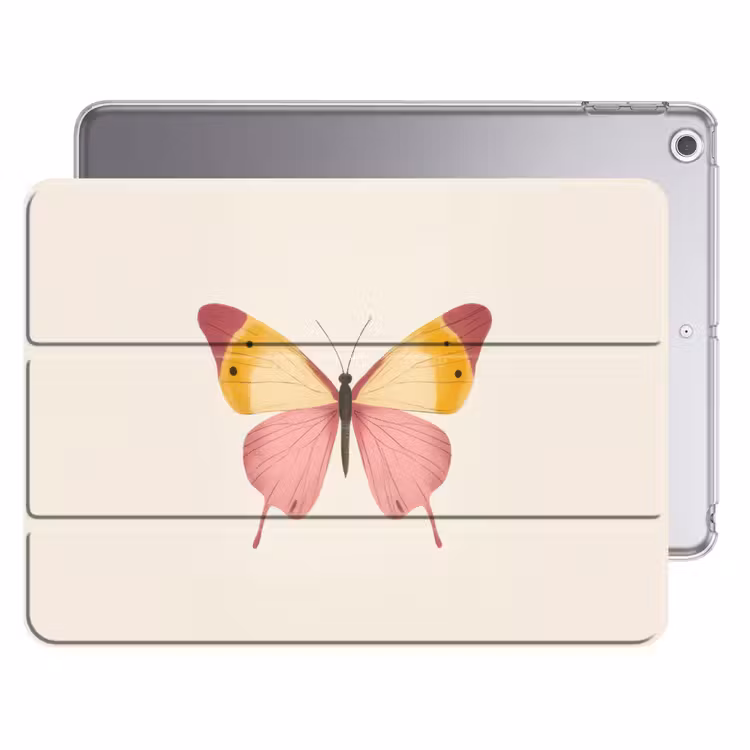 iPad hoes - Vlinder - Illustratie - Roze — 1