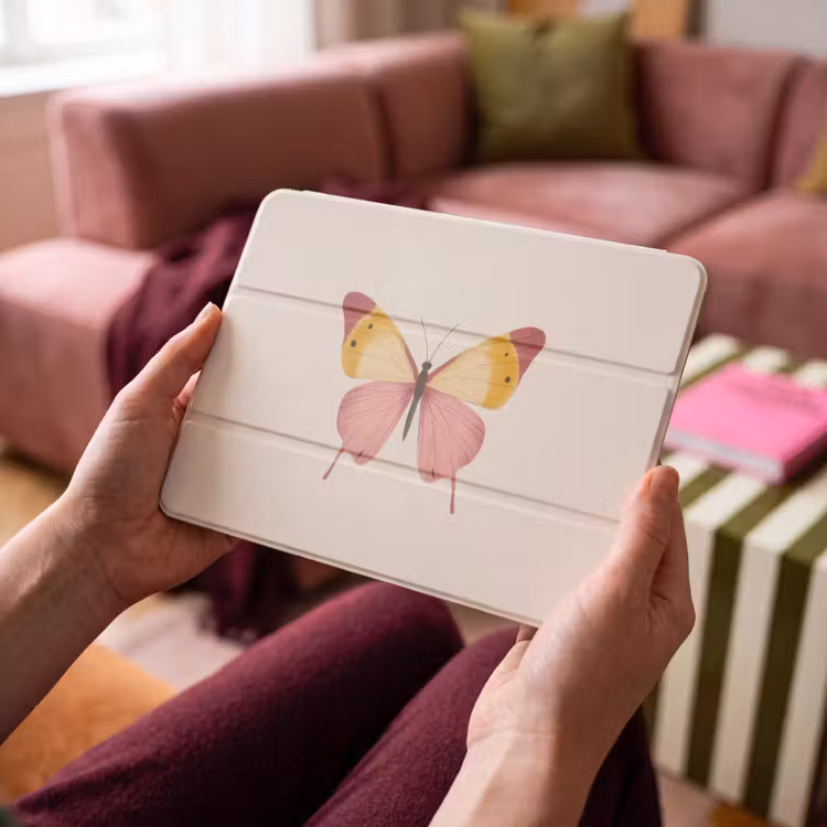 iPad hoes - Vlinder - Illustratie - Roze — 3