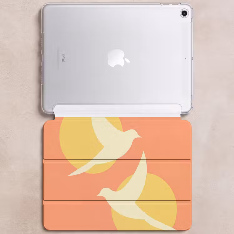 iPad hoes - Vogels - Cirkels - Geel — 6