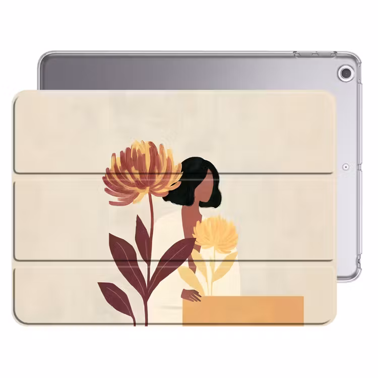 iPad hoes - Vrouw - Minimalistisch - Bloem — 1
