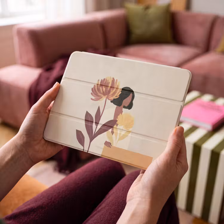 iPad hoes - Vrouw - Minimalistisch - Bloem — 3