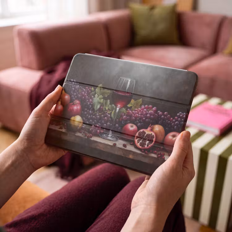 iPad hoes - Wijn - Fruit - Stilleven — 3
