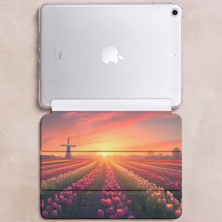 iPad hoes - Windmolen - Zonsondergang - Landschap — 6