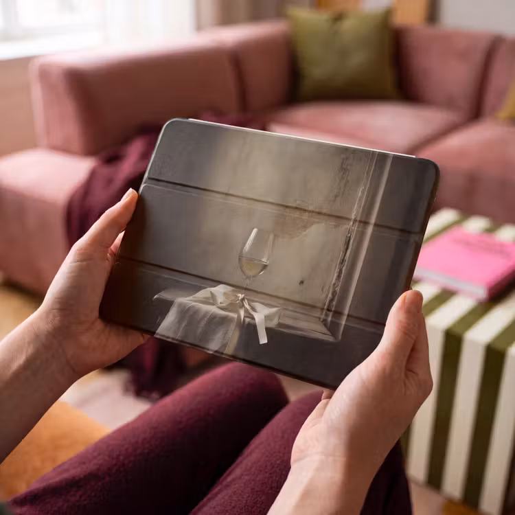 iPad hoes - Strik - Beige - Witte - Wijn — 3