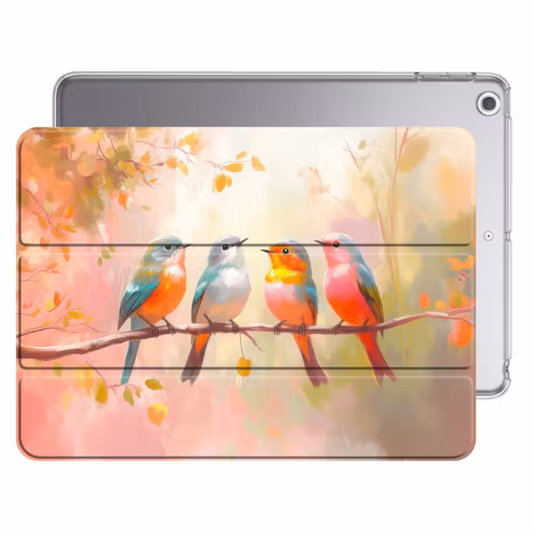 iPad hoes - Vogels - Kleurrijk - Tak — 1