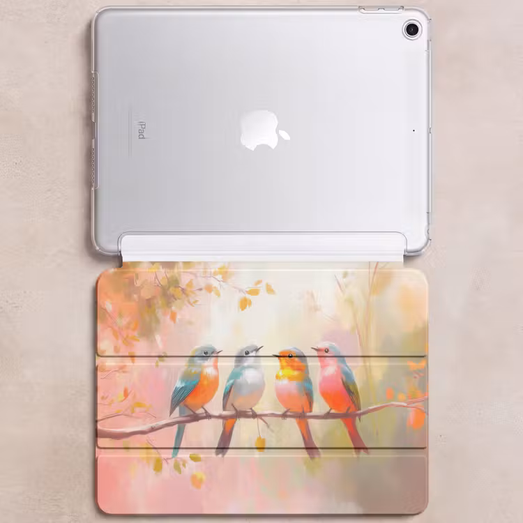 iPad hoes - Vogels - Kleurrijk - Tak — 6