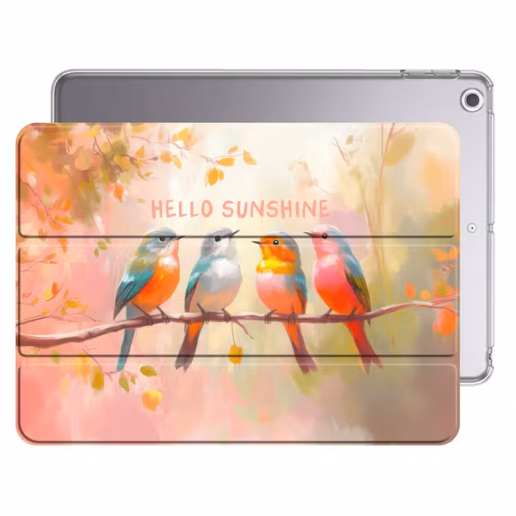 iPad hoes - Vogels - Tak - Quote - Roze — 1
