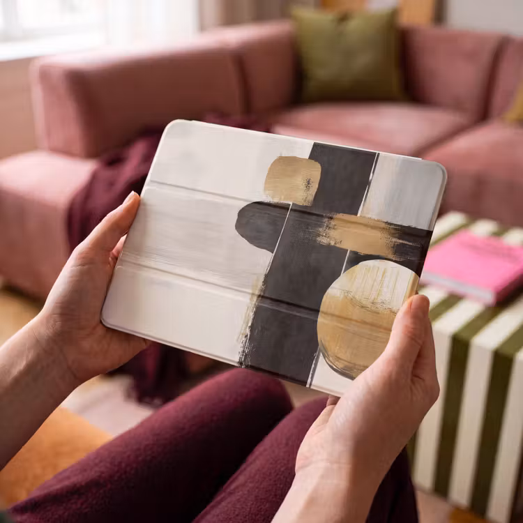 iPad hoes - Vormen - Penseelstreken - Abstract - Goud — 3