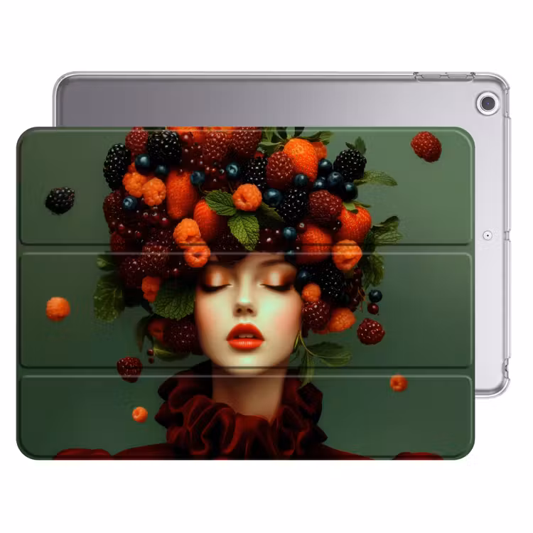iPad hoes - Vrouw - Aardbeien - Frambozen - Bramen - Bessen — 1