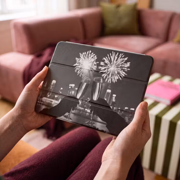 iPad hoes - Vuurwerk - Proosten - Skyline - Champagne — 3